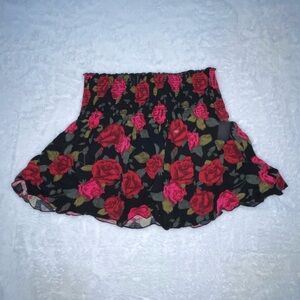 Aritzia Talula XS Rose Red Mini Skirt Comfy Cute Sexy Stretchy Waist Band​